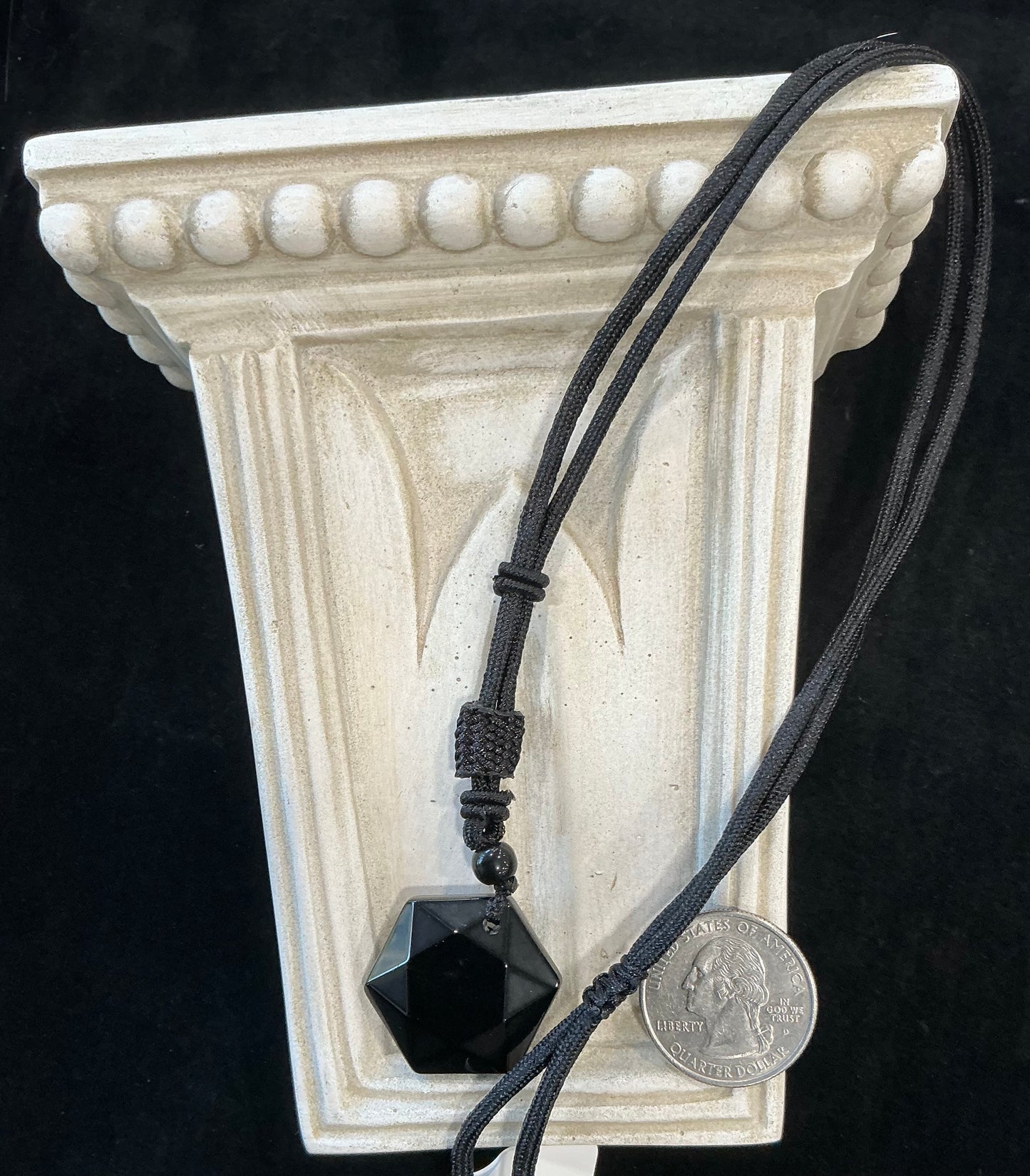 Metatron Pocket Star Obsidian Pendant